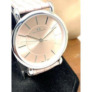 Oceanaut Women's Watch OC2211 Alma Quartz Pink Dial Leather Band 39mm